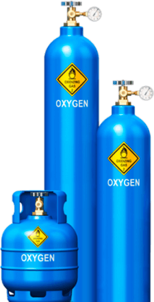 Технический кислород в баллонах